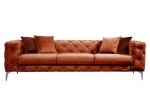 ΚΑΝΑΠΕΣ 3ΘΕΣΙΟΣ PWF-0579 PAKOWORLD ΤΥΠΟΥ CHESTERFIELD ΥΦΑΣΜΑ ΚΕΡΑΜΙΔΙ 237X90X73ΕΚ