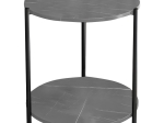 ΒΟΗΘΗΤΙΚΟ ΤΡΑΠΕΖΙ RHYTHM MDF ΓΚΡΙ ΜΑΡΜΑΡΟΥ-ΜΑΥΡΟ Φ48X60CM