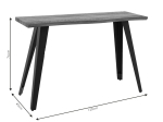 ΚΟΝΣΟΛΑ GALLANT PAKOWORLD MDF ΚΑΡΥΔΙ - ΠΟΔΙ ΜΑΥΡΟ 120X40X76ΕΚ