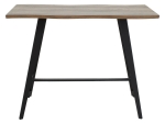 TΡΑΠΕΖΙ ΜΠΑΡ FORTITUDE PAKOWORLD MDF ΚΑΡΥΔΙ - ΠΟΔΙ ΜΑΥΡΟ 140X70X103.5ΕΚ