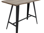 TΡΑΠΕΖΙ ΜΠΑΡ FORTITUDE PAKOWORLD MDF ΚΑΡΥΔΙ - ΠΟΔΙ ΜΑΥΡΟ 140X70X103.5ΕΚ