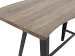 TΡΑΠΕΖΙ ΜΠΑΡ FORTITUDE PAKOWORLD MDF ΚΑΡΥΔΙ - ΠΟΔΙ ΜΑΥΡΟ 140X70X103.5ΕΚ