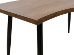 ΤΡΑΠΕΖΙ NEVE PAKOWORLD MDF ΚΑΡΥΔΙ-ΠΟΔΙ ΜΕΤΑΛΛΙΚΟ ΜΑΥΡΟ 140X80X75ΕΚ