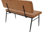 ΚΑΝΑΠΕΣ 2ΘΕΣΙΟΣ ROSEN PAKOWORLD ΜΕΤΑΛΛΟ ΜΑΥΡO-PU ΜΠΕΖ 122X55.5X84.5ΕΚ