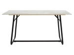 ΤΡΑΠΕΖΙ REVELLO PAKOWORLD SINTERED STONE ΛΕΥΚΟ ΜΑΡΜΑΡΟΥ-ΜΑΥΡΟ 150X90X75ΕΚ