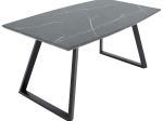 ΤΡΑΠΕΖΙ ROUSE PAKOWORLD MDF ΜΑΥΡΟ ΜΑΡΜΑΡΟΥ-ΜΑΥΡΟ 160X90X75ΕΚ