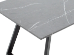 ΤΡΑΠΕΖΙ ROUSE PAKOWORLD MDF ΜΑΥΡΟ ΜΑΡΜΑΡΟΥ-ΜΑΥΡΟ 160X90X75ΕΚ