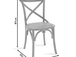 ΚΑΡΕΚΛΑ REID PAKOWORLD ΞΥΛΟ SONOMA ANTIQUE-ΕΔΡΑ ΚΑΦΕ RATTAN