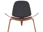 ΠΟΛΥΘΡΟΝΑ VILMA PAKOWORLD PU ΜΑΥΡΟ- PLYWOOD ΚΑΡΥΔΙ 90X73X75ΕΚ