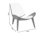 ΠΟΛΥΘΡΟΝΑ VILMA PAKOWORLD PU ΜΑΥΡΟ- PLYWOOD ΚΑΡΥΔΙ 90X73X75ΕΚ