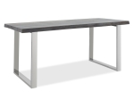 ΤΡΑΠΕΖΙ FALAN PAKOWORLD ΜΑΣΙΦ ΞΥΛΟ 5ΕΚ ΓΚΡΙ ANTIQUE-ΠΟΔΙ INOX 180X90X77.5ΕΚ