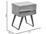 ΚΟΜΟΔΙΝΟ IMENA PAKOWORLD ΜΑΣΙΦ ΞΥΛΟ 4ΕΚ ΦΥΣΙΚΟ-ΜΑΥΡΟ 45X35X56ΕΚ