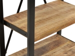 ΒΙΒΛΙΟΘΗΚΗ MILES PAKOWORLD ΜΑΣΙΦ ΞΥΛΟ MANGO ΦΥΣΙΚΟ-ΜΑΥΡΟ 80X40X180ΕΚ