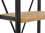ΒΙΒΛΙΟΘΗΚΗ MILES PAKOWORLD ΜΑΣΙΦ ΞΥΛΟ MANGO ΦΥΣΙΚΟ-ΜΑΥΡΟ 80X40X180ΕΚ