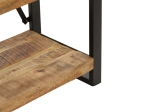 ΒΙΒΛΙΟΘΗΚΗ MILES PAKOWORLD ΜΑΣΙΦ ΞΥΛΟ MANGO ΦΥΣΙΚΟ-ΜΑΥΡΟ 80X40X180ΕΚ