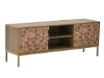ΕΠΙΠΛΟ ΤΗΛΕΟΡΑΣΗΣ BRILO INART ΚΑΦΕ-ΧΡΥΣΟ ΞΥΛΟ 145X39X55ΕΚ