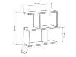 ΒΟΗΘΗΤΙΚΟ ΤΡΑΠΕΖΙ HOMEMANIA PAKOWORLD ΧΡΩΜΑ ΑΝΘΡΑΚΙ 60X20X60ΕΚ