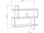 ΡΑΦΙΕΡΑ PARALEL PAKOWORLD ΧΡΩΜΑ ΛΕΥΚΟ 70X22X65,5ΕΚ
