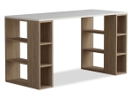ΓΡΑΦΕΙΟ COLMAR PAKOWORLD ΧΡΩΜΑ ΛΕΥΚΟ -ΣΚΟΥΡΟ ΦΥΣΙΚΟ 140X60X75ΕΚ