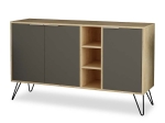 ΜΠΟΥΦΕΣ CLARA PAKOWORLD ΧΡΩΜΑ LIGHT OAK-ΑΝΘΡΑΚΙ 142X35.5X83ΕΚ