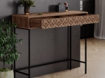 ΚΟΝΣΟΛΑ ELETTRA PAKOWORLD ΚΑΡΥΔΙ-ΜΑΥΡΟ 110X35.5X90ΕΚ