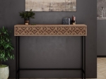ΚΟΝΣΟΛΑ ELETTRA PAKOWORLD ΚΑΡΥΔΙ-ΜΑΥΡΟ 110X35.5X90ΕΚ
