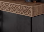 ΚΟΝΣΟΛΑ ELETTRA PAKOWORLD ΚΑΡΥΔΙ-ΜΑΥΡΟ 110X35.5X90ΕΚ