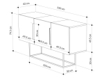 ΜΠΟΥΦΕΣ ESTELLA PAKOWORLD ΦΥΣΙΚΟ-ΚΑΡΥΔΙ 150X42X79.5ΕΚ