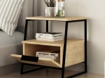 ΚΟΜΟΔΙΝΟ JOHANA PAKOWORLD ΜΑΥΡΟ-OAK 45X40X50ΕΚ