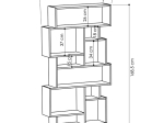 ΒΙΒΛΙΟΘΗΚΗ KARMATO PAKOWORLD ΜΟΚΑ 96X25.5X168.5ΕΚ