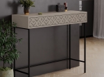 ΚΟΝΣΟΛΑ ELETTRA PAKOWORLD ΜΟΚΑ-ΜΑΥΡΟ 110X35.5X90ΕΚ