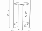 ΚΟΜΟΔΙΝΟ IMMERSE PAKOWORLD ΣΕΤ 2 ΤΜΧ. ΛΕΥΚΟ 27X25X60ΕΚ