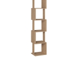 ΒΙΒΛΙΟΘΗΚΗ - ΣΤΗΛΗ PIRI PAKOWORLD OAK ΜΕΛΑΜΙΝΗΣ 35X30X161ΕΚ