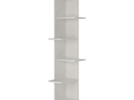 ΒΙΒΛΙOΘΗΚΗ ΓΩΝΙΑΚΗ SASO PAKOWORLD ΜΕΛΑΜΙΝΗΣ ΛΕΥΚΟ 37X37X141ΕΚ
