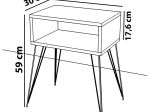ΚΟΜΟΔΙΝΟ NAIDA PAKOWORLD ΦΥΣΙΚΟ-ΜΑΥΡΟ 45X30X59ΕΚ