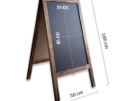STAND ΜΕΝΟΥ FELEX PAKOWORLD ΚΑΡΥΔΙ-ΜΑΥΡΟ 50X25X100ΕΚ