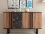 ΜΠΟΥΦΕΣ AMANDA PAKOWORLD ΚΑΡΥΔΙ-ΜΑΥΡΟ 160X40X78.5ΕΚ