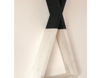 ΡΑΦΙΕΡΑ ΤΟΙΧΟΥ HEMLA PAKOWORLD ΦΥΣΙΚΟ-ΜΑΥΡΟ 23X6X40ΕΚ