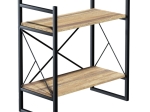 ΧΑΜΗΛΗ ΒΙΒΛΙΟΘΗΚΗ BAKER PAKOWORLD ΚΑΡΥΔΙ-ΜΑΥΡΟ 66X34X75ΕΚ
