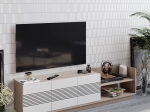ΕΠΙΠΛΟ ΤΗΛΕΟΡΑΣΗΣ YUBO PAKOWORLD ΛΕΥΚΟ-ΦΥΣΙΚΟ 167,6X35X43ΕΚ