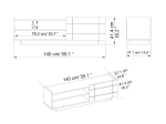 ΕΠΙΠΛΟ ΤΗΛΕΟΡΑΣΗΣ DEREK PAKOWORLD ΚΑΡΥΔΙ 140X37X41.4ΕΚ