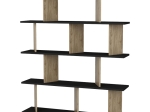 ΒΙΒΛΙΟΘΗΚΗ RATU PAKOWORLD SONOMA-ΜΑΥΡΟ 120X24,6X141ΕΚ