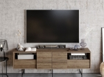 ΕΠΙΠΛΟ ΤΗΛΕΟΡΑΣΗΣ KEVAN PAKOWORLD ΚΑΡΥΔΙ-ΜΑΥΡΟ ΠΟΔΙ 180X35X65ΕΚ