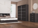 ΣΥΡΤΑΡΙΕΡΑ OLYMPUS PAKOWORLD ΜΕ 4 ΣΥΡΤΑΡΙΑ ΧΡΩΜΑ WENGE 80X40X95ΕΚ