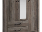 ΝΤΟΥΛΑΠΑ ΡΟΥΧΩΝ TARA PAKOWORLD ΤΡΙΦΥΛΛΗ ΚΑΘΡΕΠΤΗΣ RUSTIC OAK 121X52X193ΕΚ