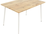 ΤΡΑΠΕΖΙ CUBA PAKOWORLD MDF SONOMA-ΛΕΥΚΟ 120X80X75ΕΚ