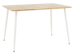 ΤΡΑΠΕΖΙ CUBA PAKOWORLD MDF SONOMA-ΛΕΥΚΟ 120X80X75ΕΚ