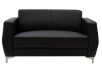 ΚΑΝΑΠΕΣ 2ΘΕΣΙΟΣ DERMIS PAKOWORLD INOX-ΤΕΧΝΟΔΕΡΜΑ ΜΑΥΡΟ 138X75X75ΕΚ