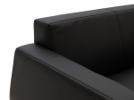 ΚΑΝΑΠΕΣ 2ΘΕΣΙΟΣ DERMIS PAKOWORLD INOX-ΤΕΧΝΟΔΕΡΜΑ ΜΑΥΡΟ 138X75X75ΕΚ
