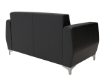 ΚΑΝΑΠΕΣ 2ΘΕΣΙΟΣ DERMIS PAKOWORLD INOX-ΤΕΧΝΟΔΕΡΜΑ ΜΑΥΡΟ 138X75X75ΕΚ